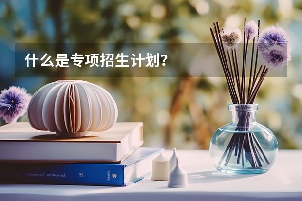 什么是专项招生计划？