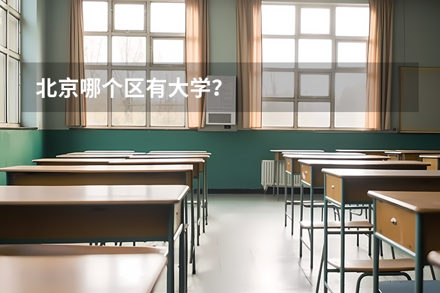 北京哪个区有大学？