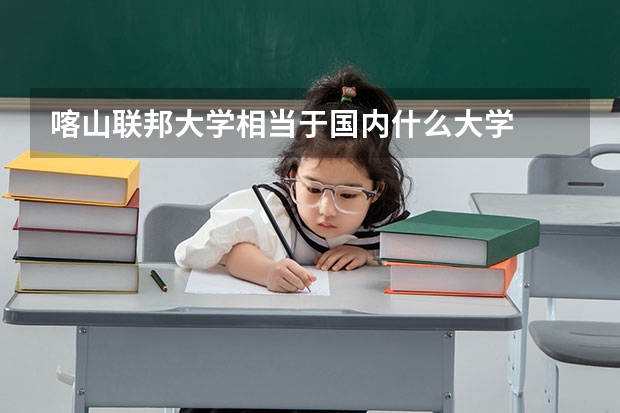 喀山联邦大学相当于国内什么大学