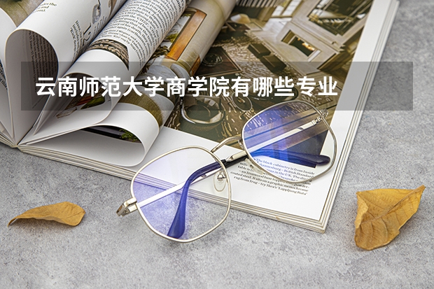 云南师范大学商学院有哪些专业