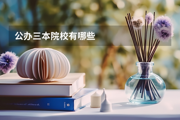 公办三本院校有哪些