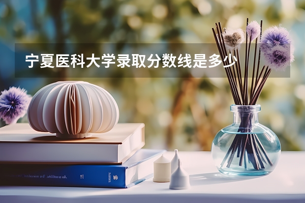 宁夏医科大学录取分数线是多少