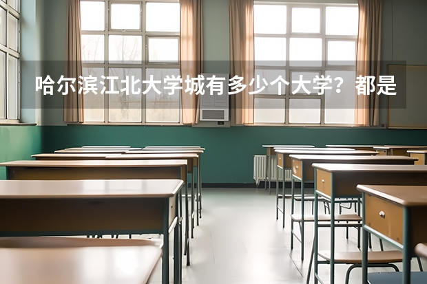 哈尔滨江北大学城有多少个大学？都是那些大学？