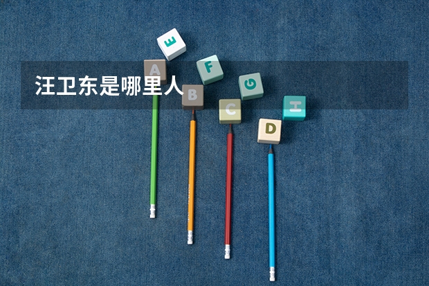 汪卫东是哪里人