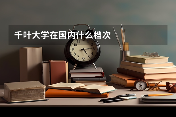 千叶大学在国内什么档次