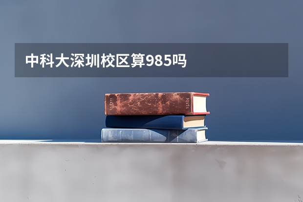 中科大深圳校区算985吗