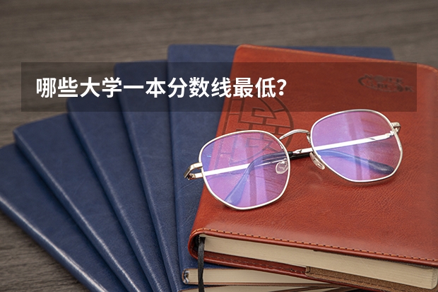 哪些大学一本分数线最低？