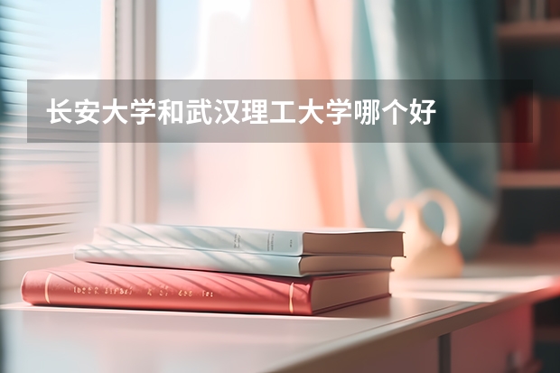 长安大学和武汉理工大学哪个好