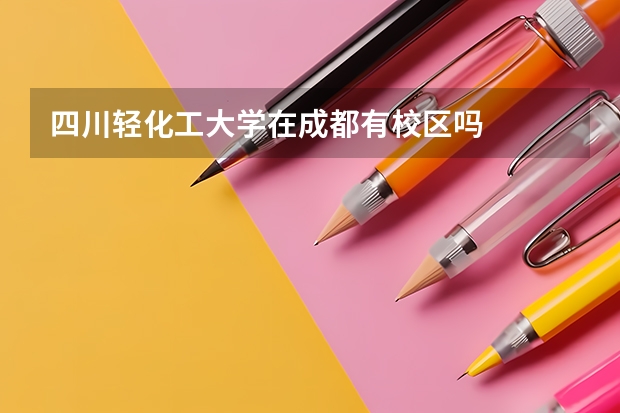四川轻化工大学在成都有校区吗