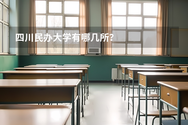 四川民办大学有哪几所？