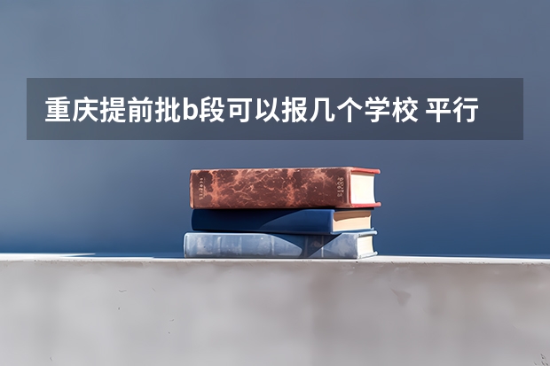 重庆提前批b段可以报几个学校 平行志愿有几个