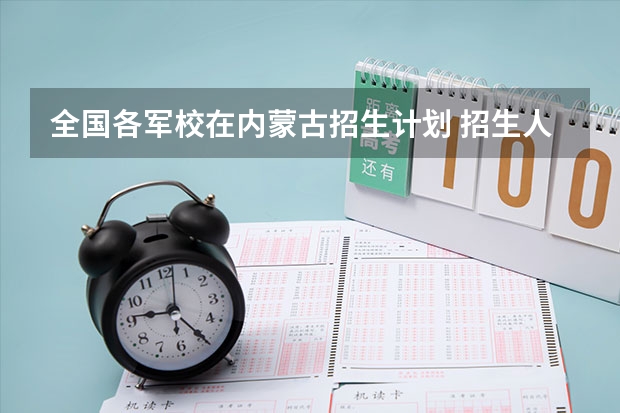 全国各军校在内蒙古招生计划 招生人数是多少
