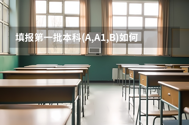 填报第一批本科(A,A1,B)如何填,它们有什么区别。