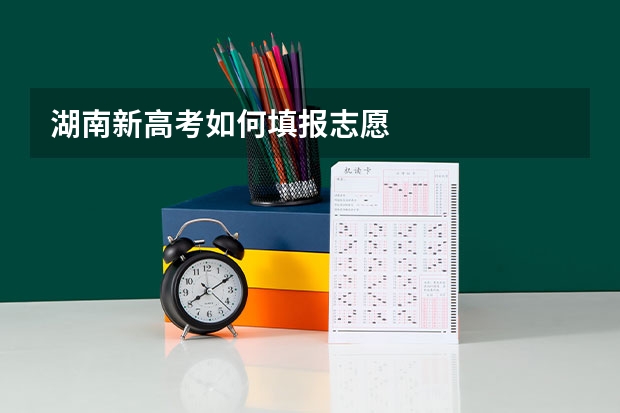 湖南新高考如何填报志愿