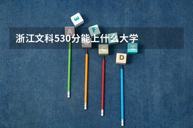 浙江文科530分能上什么大学