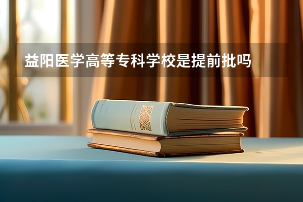 益阳医学高等专科学校是提前批吗