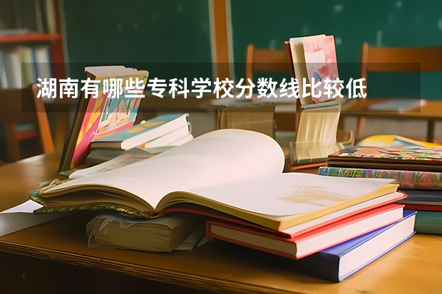 湖南有哪些专科学校分数线比较低