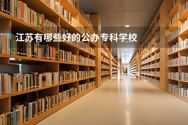 江苏有哪些好的公办专科学校